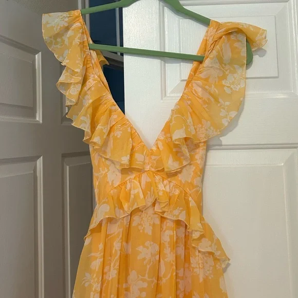 Abercrombie Flutter Sleeve maxi dress, size s - Picture 4 of 9